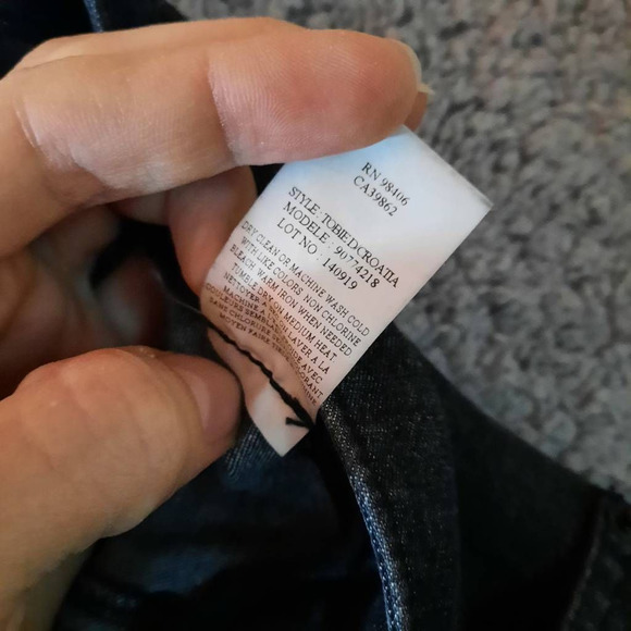 Theory Womens 6 Jeans Tobie D Cargo Pants Mid Rise Flap Pockets Hipster Black - Picture 7 of 7